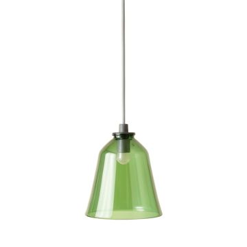 Lake Bridge Pendant Light Suspended From One Plain Cable - Green