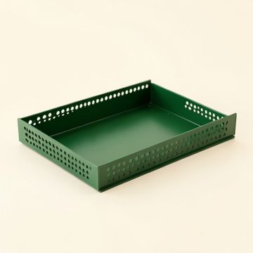 Heath Dale Empty Under-Desk Cable Tray - Green (synthetic illustration; no displayed measurements)