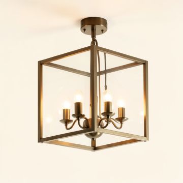 Kowalewski 4 - Light Lantern Square Chandelier (synthetic illustration; no displayed measurements)
