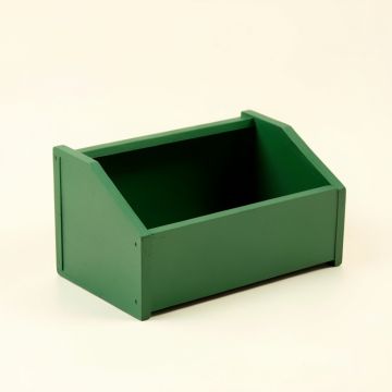 Cedar Bluff Low Toy Storage Unit - Green (synthetic illustration; no displayed measurements)