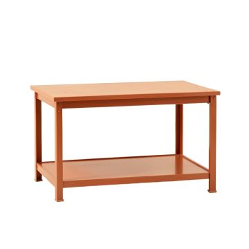 Spruce Crossing Empty Workshop Workbench - Terracotta