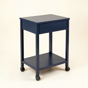 Elm Dale Empty Rolling Workshop Cart - Navy (synthetic illustration; no displayed measurements)