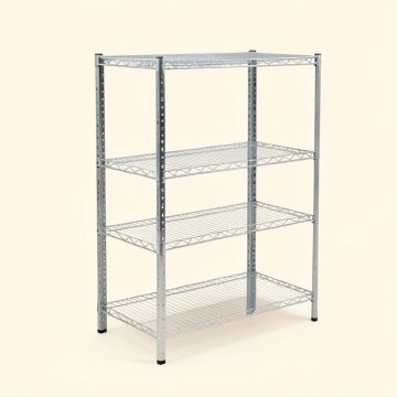 Sleaford 72 '' H X 36 '' W X 18 '' D Tier Industrial Wire 4 Shelf Shelving Unit Starter (synthetic illustration; no displayed measurements)