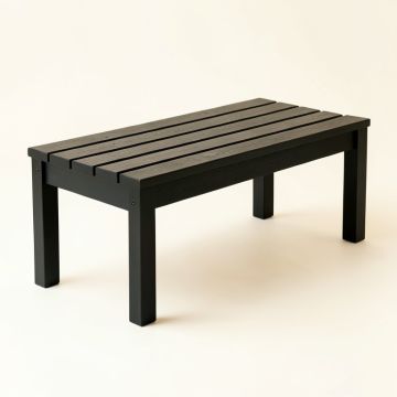 Heath Dell Indoor Bench - Black (synthetic illustration; no displayed measurements)