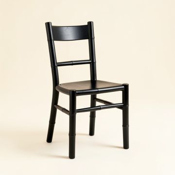 Stone Edge Dining Chair - Black (synthetic illustration; no displayed measurements)