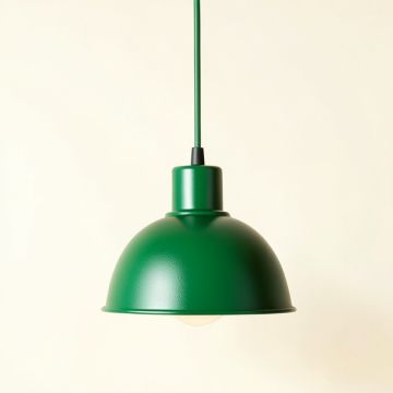 Ridge Crossing Pendant Light Suspended From One Plain Cable - Green (synthetic illustration; no displayed measurements)