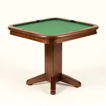 57 '' L Maple Pedestal Base Cards Table (synthetic illustration; no displayed measurements)