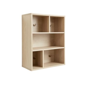 Cliff Dale Wall-Mounted Entryway Organizer Shelf - Beige