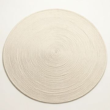 Holly Arc Round Area Rug - Cream (synthetic illustration; no displayed measurements)