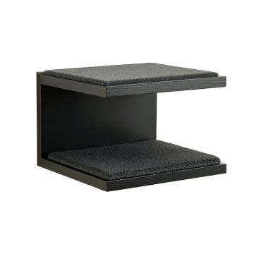 Laurel Crest Wall-Mounted Cat Perch - Black