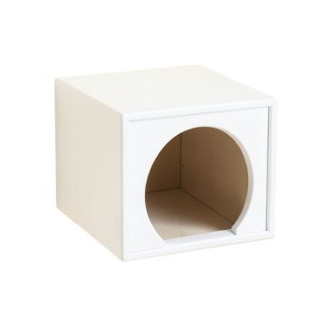Reed Crest Wall-Mounted Cat Perch - White