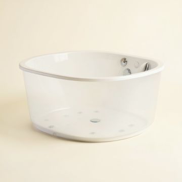 Rachel 59 '' X 30 '' Freestanding Soaking Bathtub (synthetic illustration; no displayed measurements)