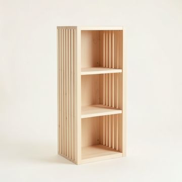 Ash Crossing Narrow Cubby Tower - Ivory (synthetic illustration; no displayed measurements)