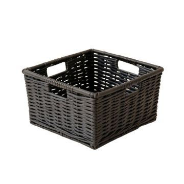Moss Bluff Empty Storage Basket - Black