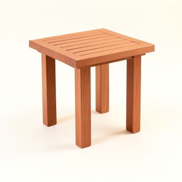 Maple Bend Compact Balcony Table - Terracotta (synthetic illustration; no displayed measurements)