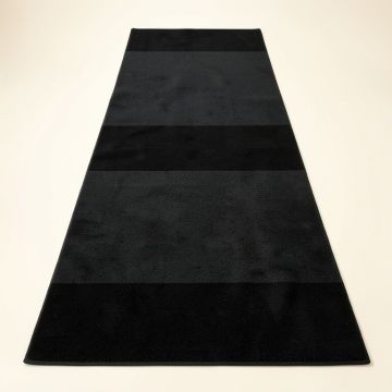 Maple Arc Narrow Runner Rug - Black (synthetic illustration; no displayed measurements)