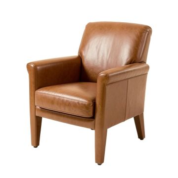 Esse Genuine Leather Upholstered Dining Chair