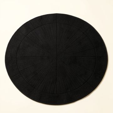 Field Arc Round Area Rug (synthetic illustration; no displayed measurements)