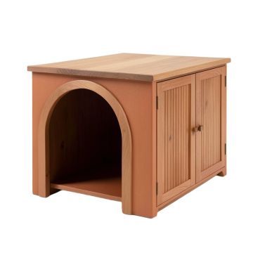 Stone Crest Empty Furniture-Style Litter Enclosure - Terracotta