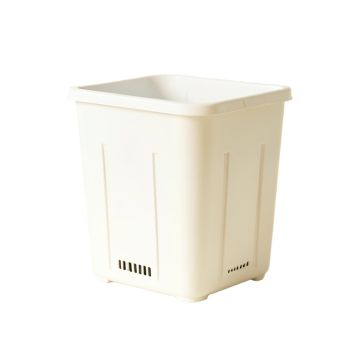 Juniper Bend Closed Garden Compost Bin - White