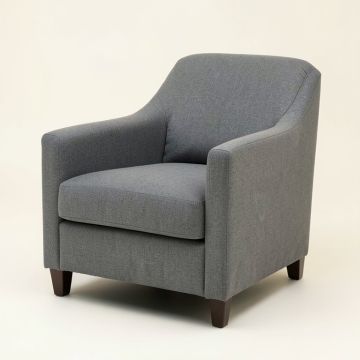 Amaure Upholstered Parsons Chair In Gray (synthetic illustration; no displayed measurements)