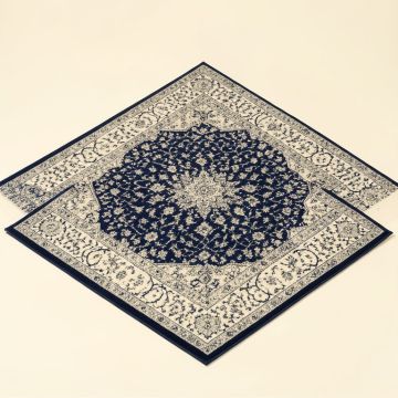 Katie Oriental Cream/Navy Area Rug (synthetic illustration; no displayed measurements)