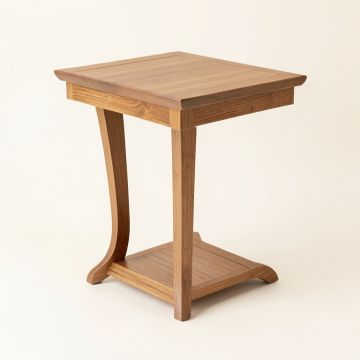 Mallie Solid Wood End Table (synthetic illustration; no displayed measurements)