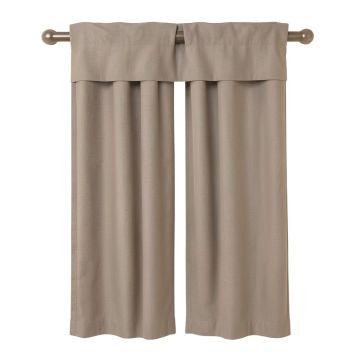 Janell Solid Sheer Rod Pocket Curtain Panels