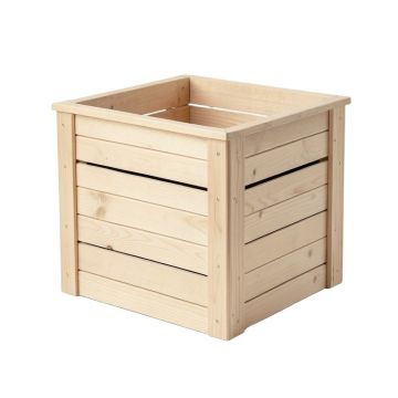 Cedar Bridge Closed Garden Compost Bin - Beige (synthetic illustration; no displayed measurements)