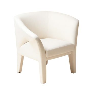 Mcgahan Upholstered Queen Anne Back Side Chair In Cotton White