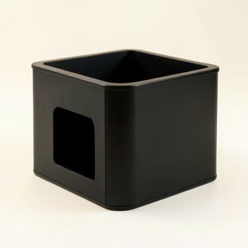 Juniper Canyon Empty Furniture-Style Litter Enclosure - Black (synthetic illustration; no displayed measurements)