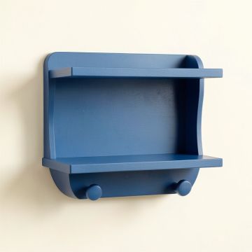 Harbor Branch Wall-Mounted Entryway Organizer Shelf - Blue (synthetic illustration; no displayed measurements)