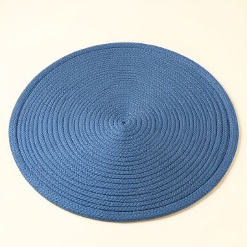 Slate Bluff Round Area Rug - Blue (synthetic illustration; no displayed measurements)