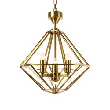 Kelly 4 - Light Lantern Geometric Chandelier