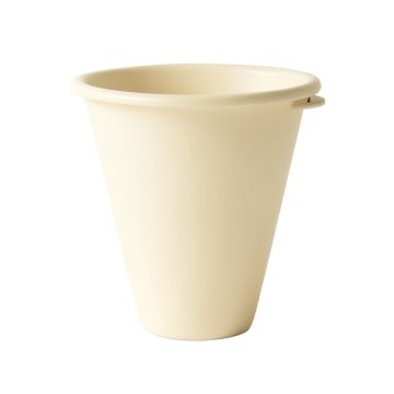 Moss Branch Empty Railing Planter With Integral Brackets - Ivory