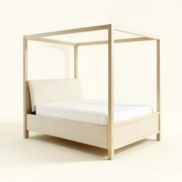 Effingham Low Profile Four Poster Bed (synthetic illustration; no displayed measurements)