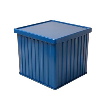 Slate Bluff Closed Outdoor Storage Box - Blue