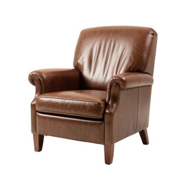 Boley 41 '' Wide Top Grain Leather Club Chair