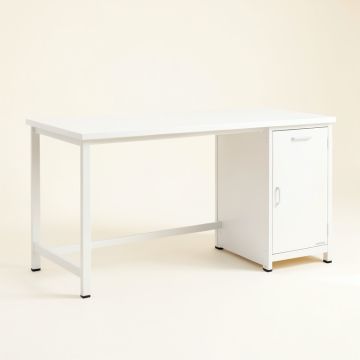 Cedar Edge Empty Workshop Workbench - White (synthetic illustration; no displayed measurements)