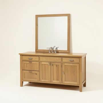 Arnolde 72 '' Oak Double Bathroom Vanity Set (synthetic illustration; no displayed measurements)