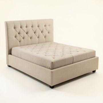 Ashtonbury Twin Tufted Upholstered Platform Bed (synthetic illustration; no displayed measurements)