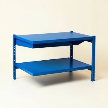 Sage Bridge Desktop Shelving Unit - Blue (synthetic illustration; no displayed measurements)