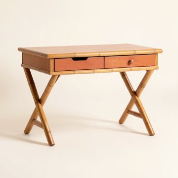 Glen Branch Writing Desk - Terracotta (synthetic illustration; no displayed measurements)
