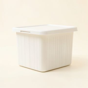 Dawn Bend Closed Outdoor Storage Box - White (synthetic illustration; no displayed measurements)