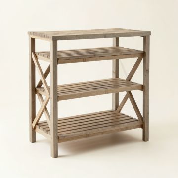 Holly Canyon Empty Seed-Starting Shelving Unit Without Lights - Gray (synthetic illustration; no displayed measurements)