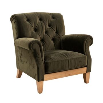 Pearson 28 '' Wide Tufted Velvet Armchair
