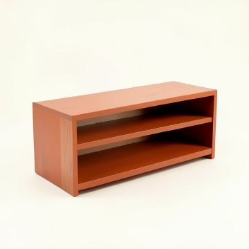 River Bluff Low Bookcase - Terracotta (synthetic illustration; no displayed measurements)