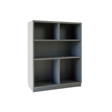Flint Dell Freestanding Bookcase - Gray