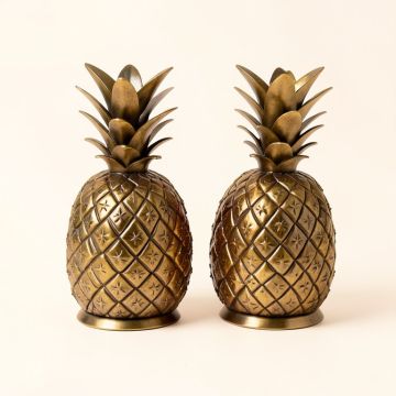 2 Piece Pineapple Led Iron Lantern Set (synthetic illustration; no displayed measurements)