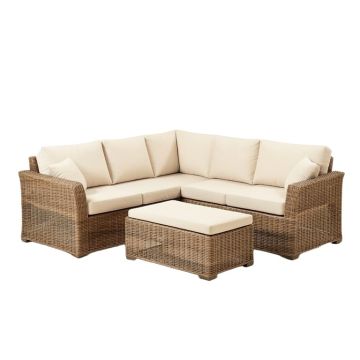 Benayas Patio 8 Piece Rattan Sectional Seating Group With Cushions
